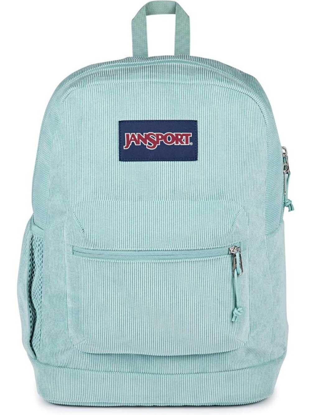 Stylish Faded Sage Corduroy Backpack with Padded Laptop Sleeve & Organizer